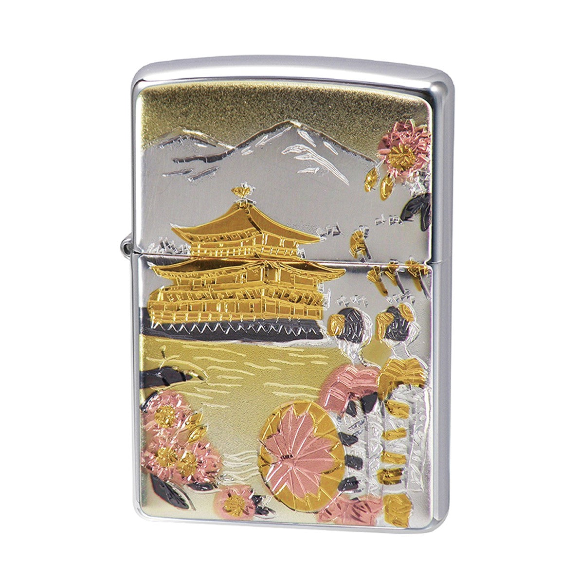 ZIPPO Archive Collection Electroforming Kinkaku-ji Lighter – Golden Pavilion Japanese Art ZIPPO