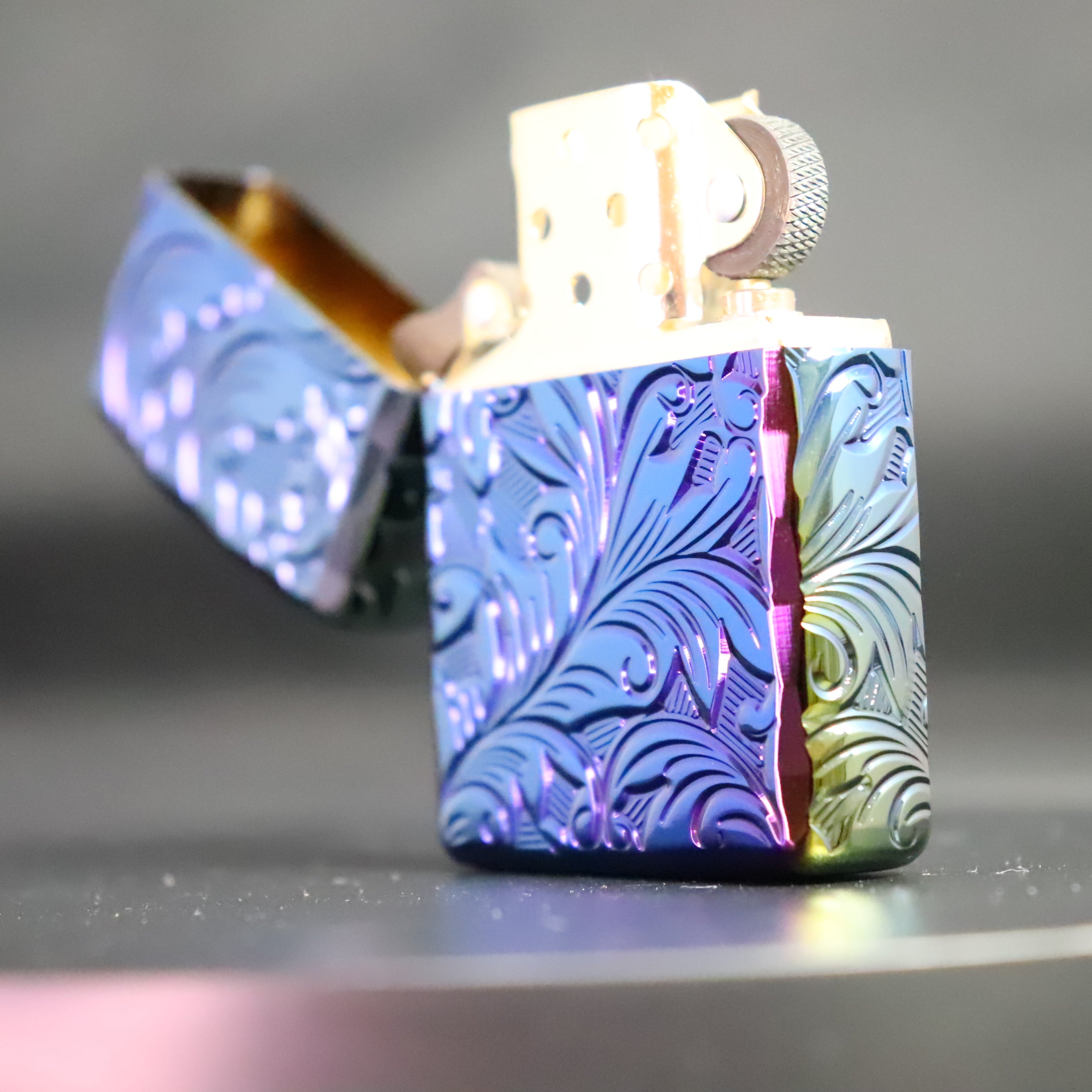 【廃番】Zippo アラベスク 5NC-LEAF 5 レインボー