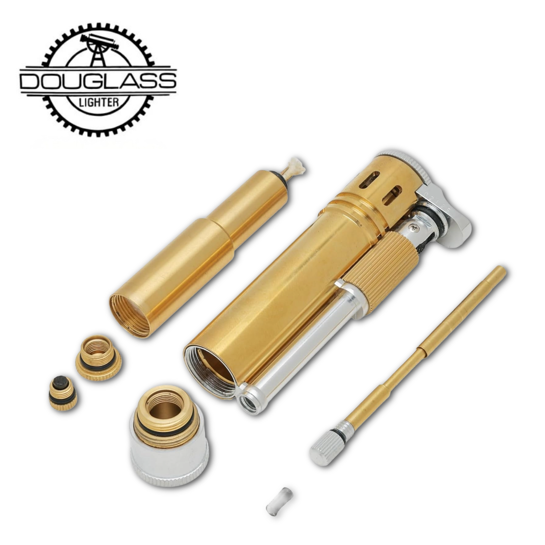 DOUGLASS Field S Plus COMBO-1 Duralumin Oil Lighter – Water-Resistant Made in Japan