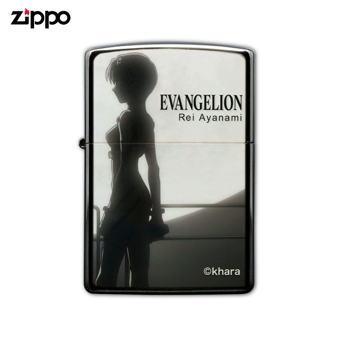 ZIPPO Evangelion: New Theatrical Edition - Rei Ayanami with Moon (Black Titanium Coating)