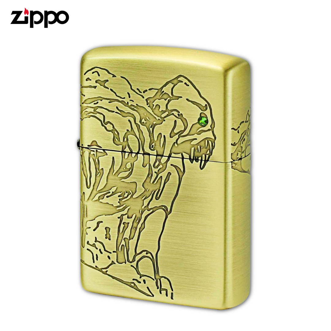 Studio Ghibli ZIPPO NZ-33 Nausicaä Giant Warrior Lighter – Antique Brass Swarovski Anime Collectible