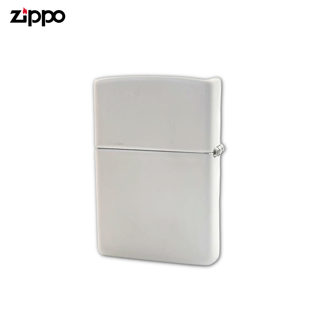 Zippo 46306 Jim Beam Rosette Seal Lighter | White Matte Color Image