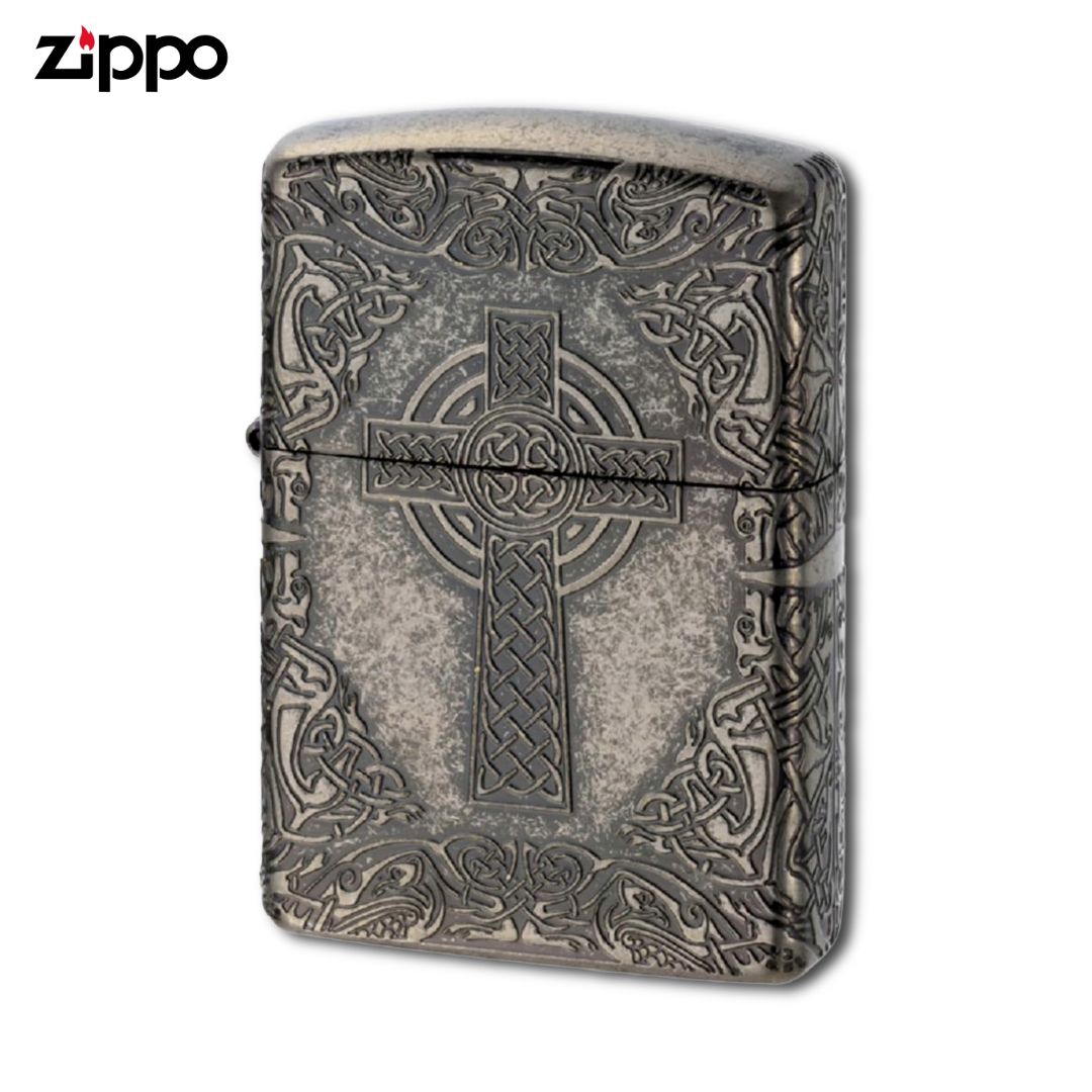 ZIPPO Armor Celtic Cross Celtic-CRS-Nib, Silver