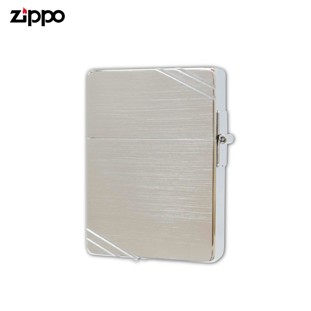 Zippo 1935 Replica Lighter | Diagonal Lines & External 3-Barrel Hinge