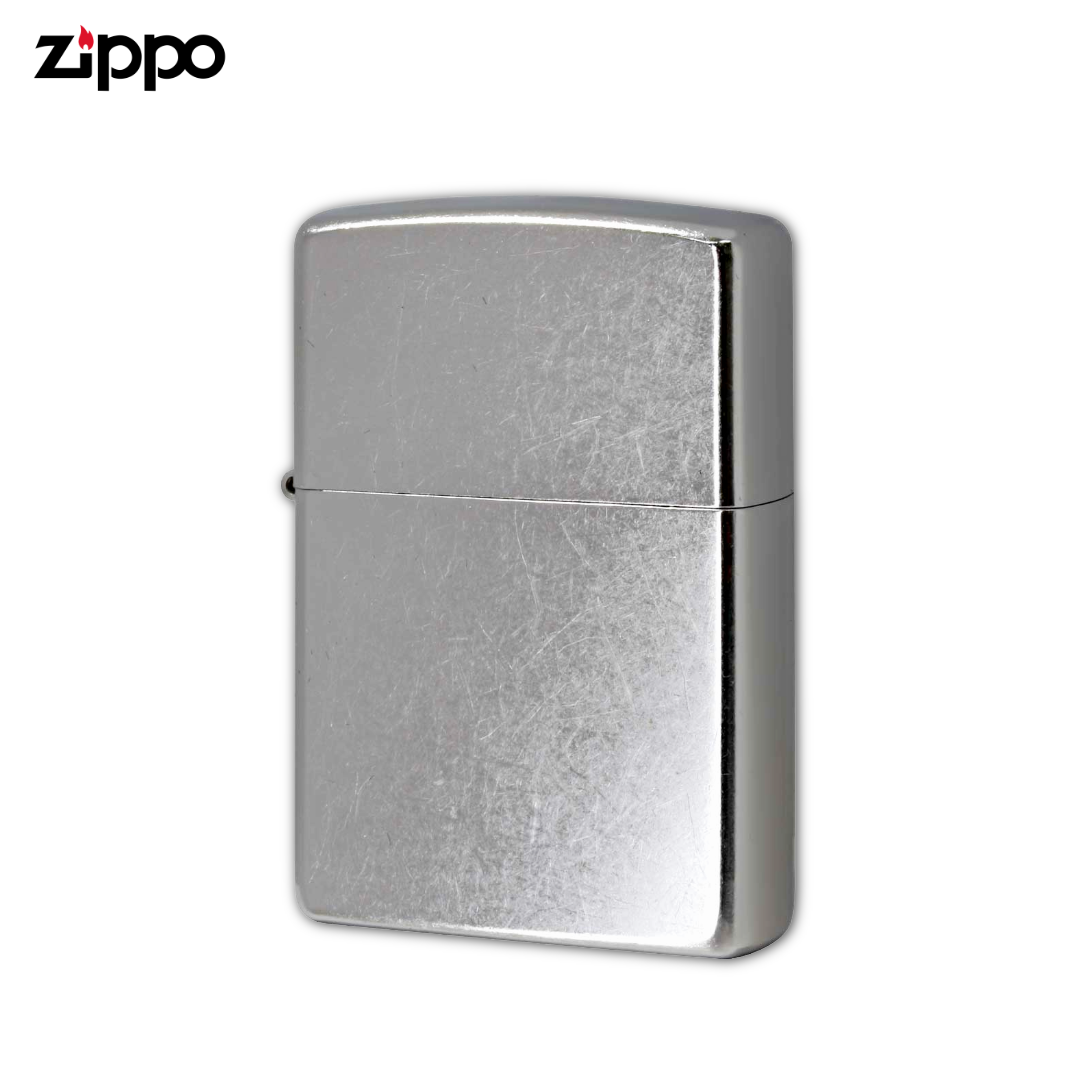 Zippo 207 Street Chrome Lighter | Distressed Barrel Finish