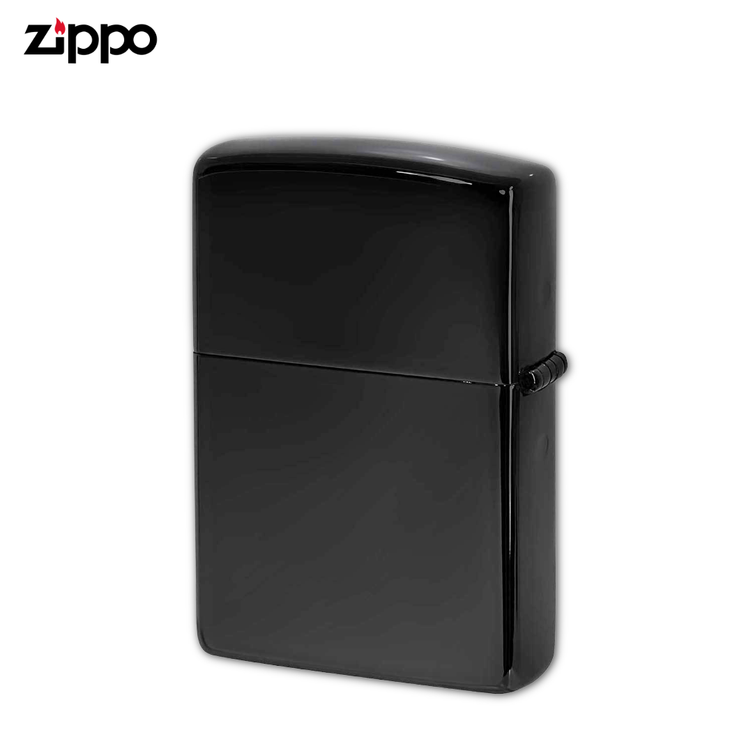 Zippo 2YM-2 Yuri Fleur-de-Lis Metal Lighter | Black Nickel Etching