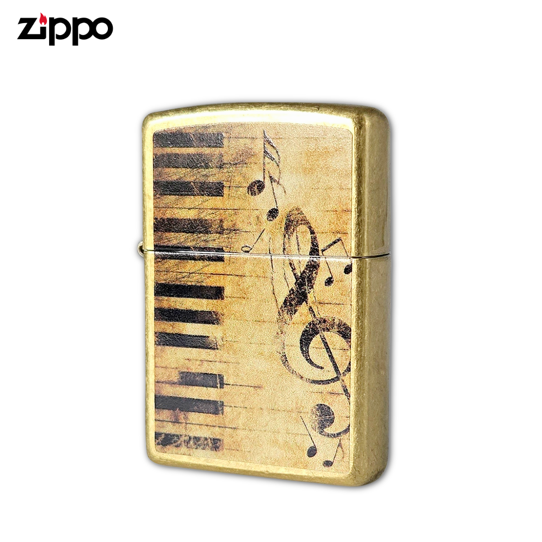 Zippo 46712 Nothing but Treble Piano & Notes Lighter | Street Brass