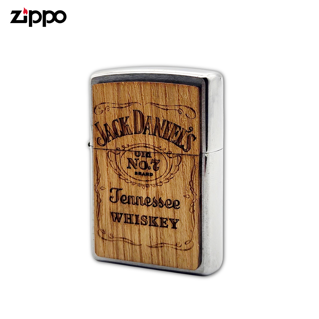 Zippo 48392 Jack Daniel’s x WOODCHUCK USA Lighter | Natural Wood