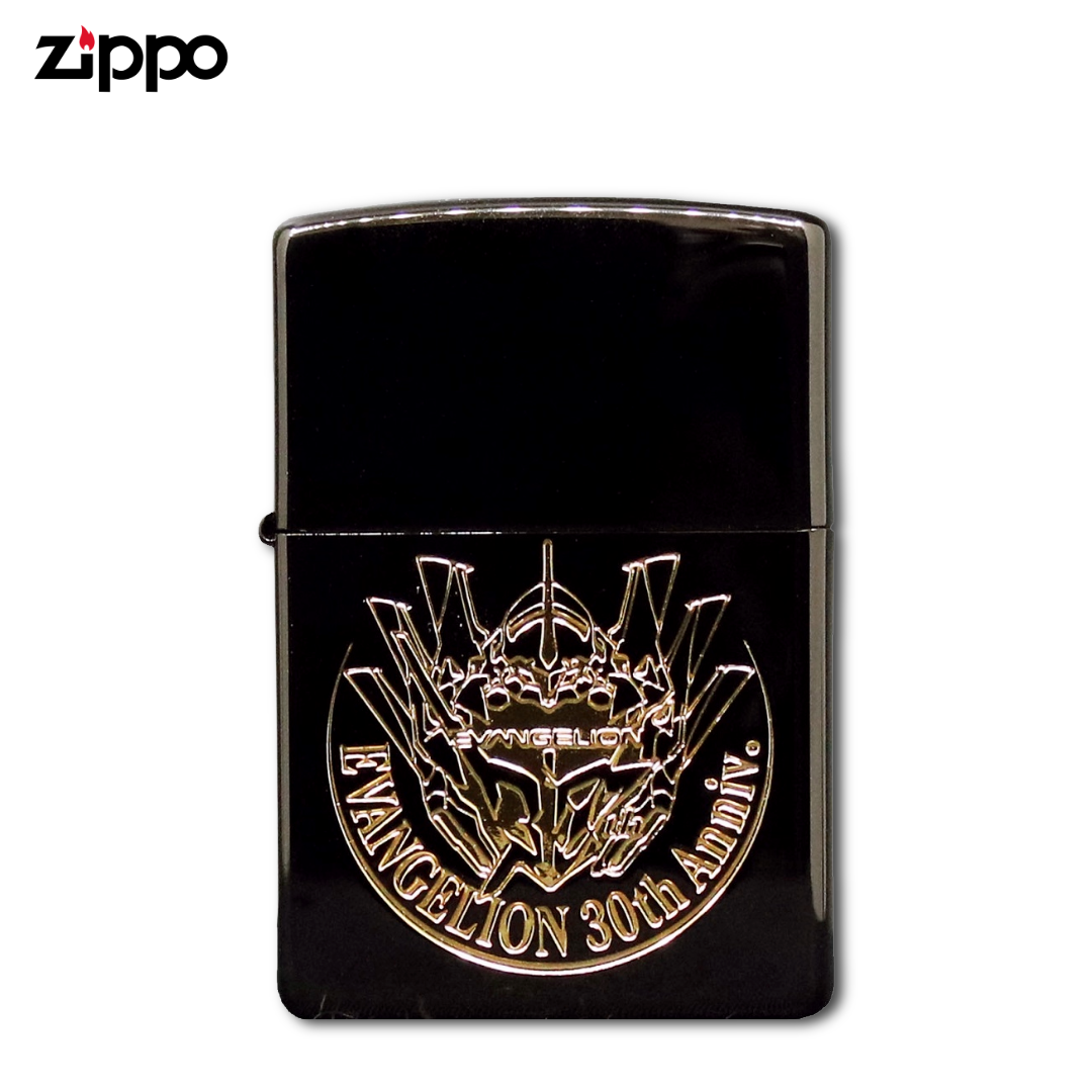 Zippo Evangelion 30th Anniversary Black Gold Emblem – Ikuto Yamashita Design Official Collectible