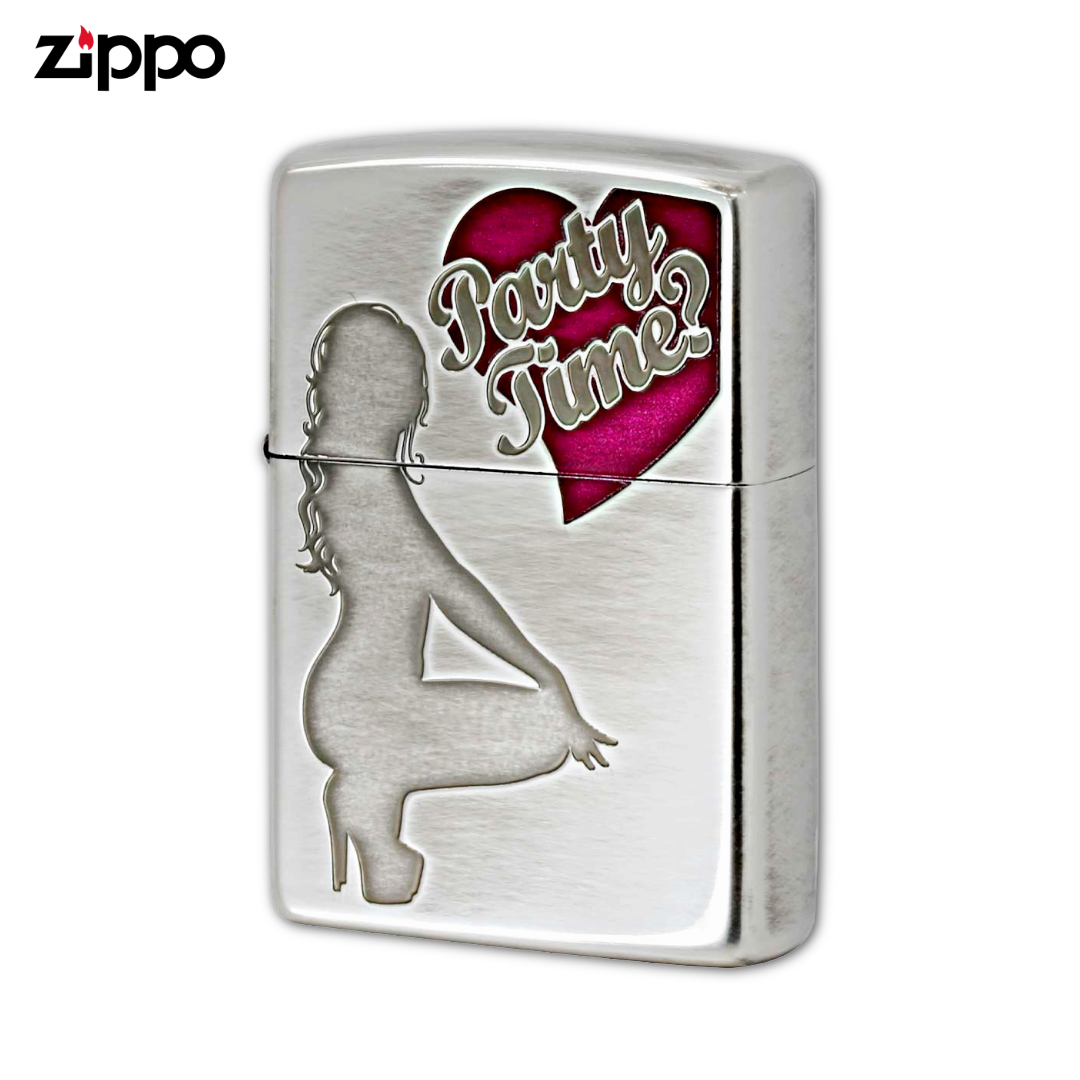 Zippo SG-KB Silver Antique Figure Design Lighter | Discontinued Collectible Available While Supplies Last