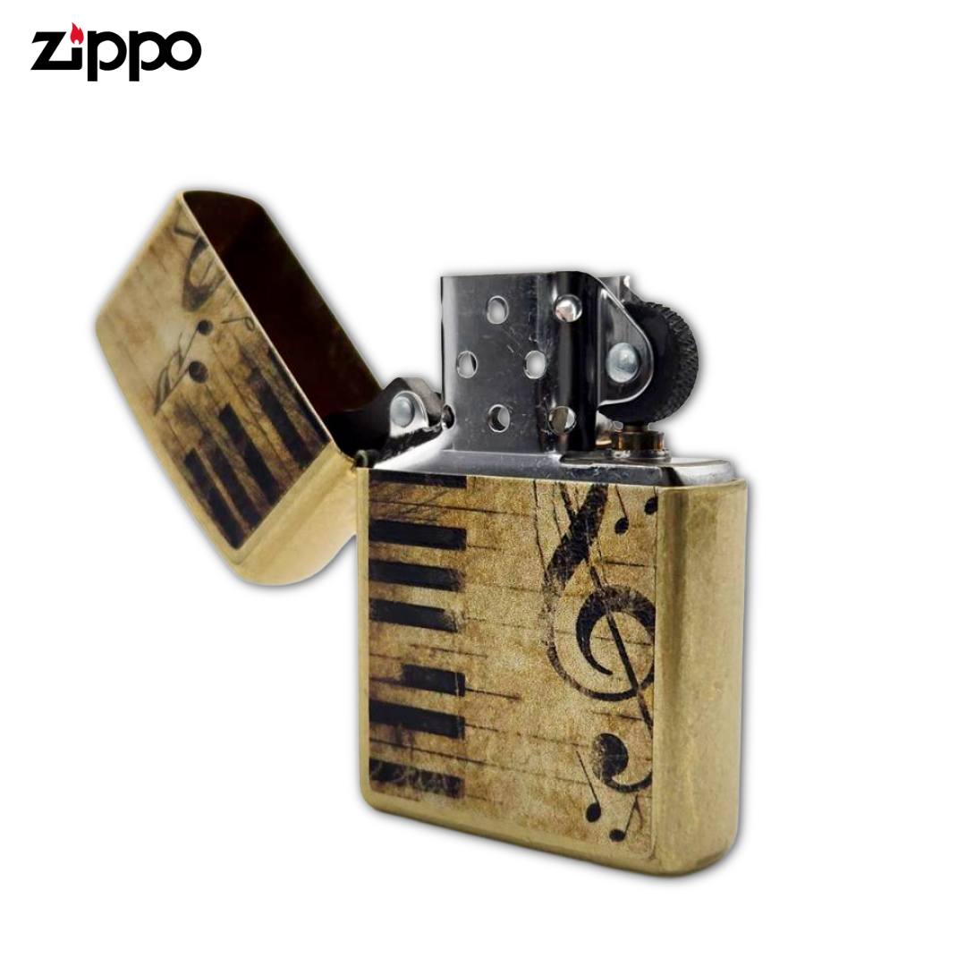 Zippo 46712 Nothing but Treble Piano & Notes Lighter | Street Brass