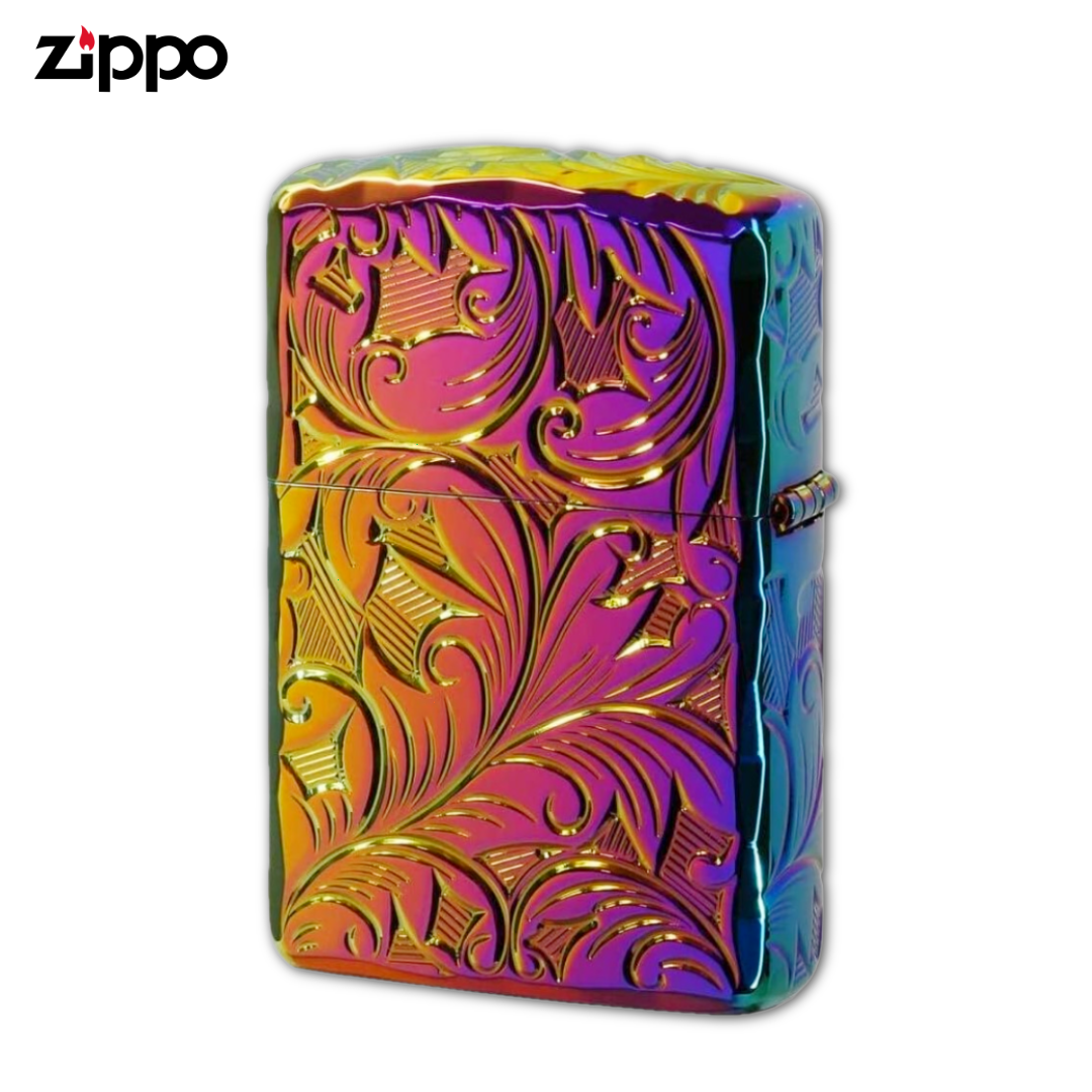 【廃番】Zippo アラベスク 5NC-LEAF 5 レインボー