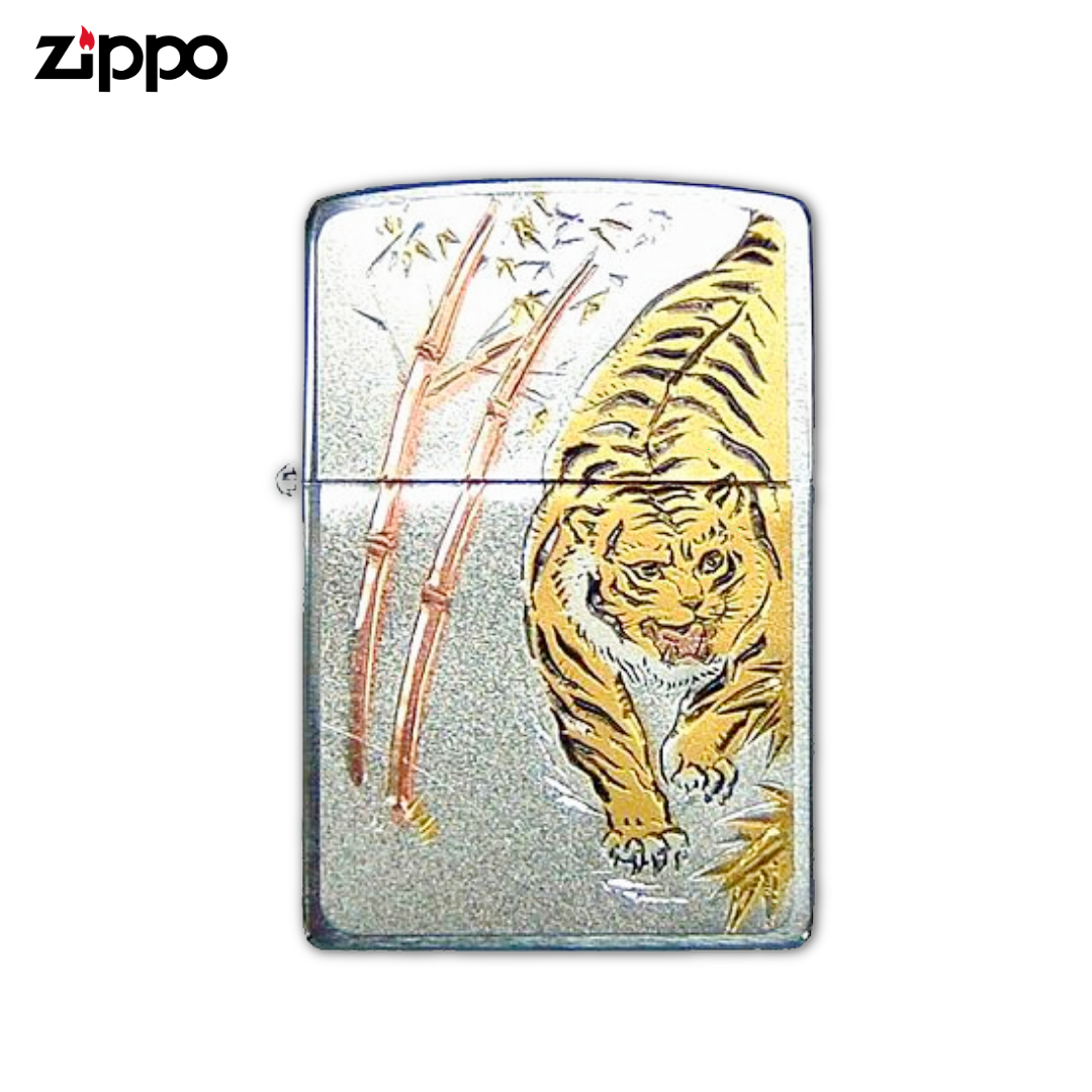 Zippo Japanese Tiger Lighter | Electroformed Copper Plate Design