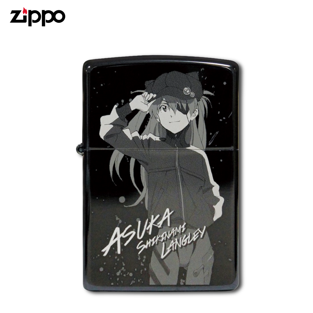 エヴァンゲリオン アスカ＆2号機γ ZIPPO – ブラックチタンアニメ