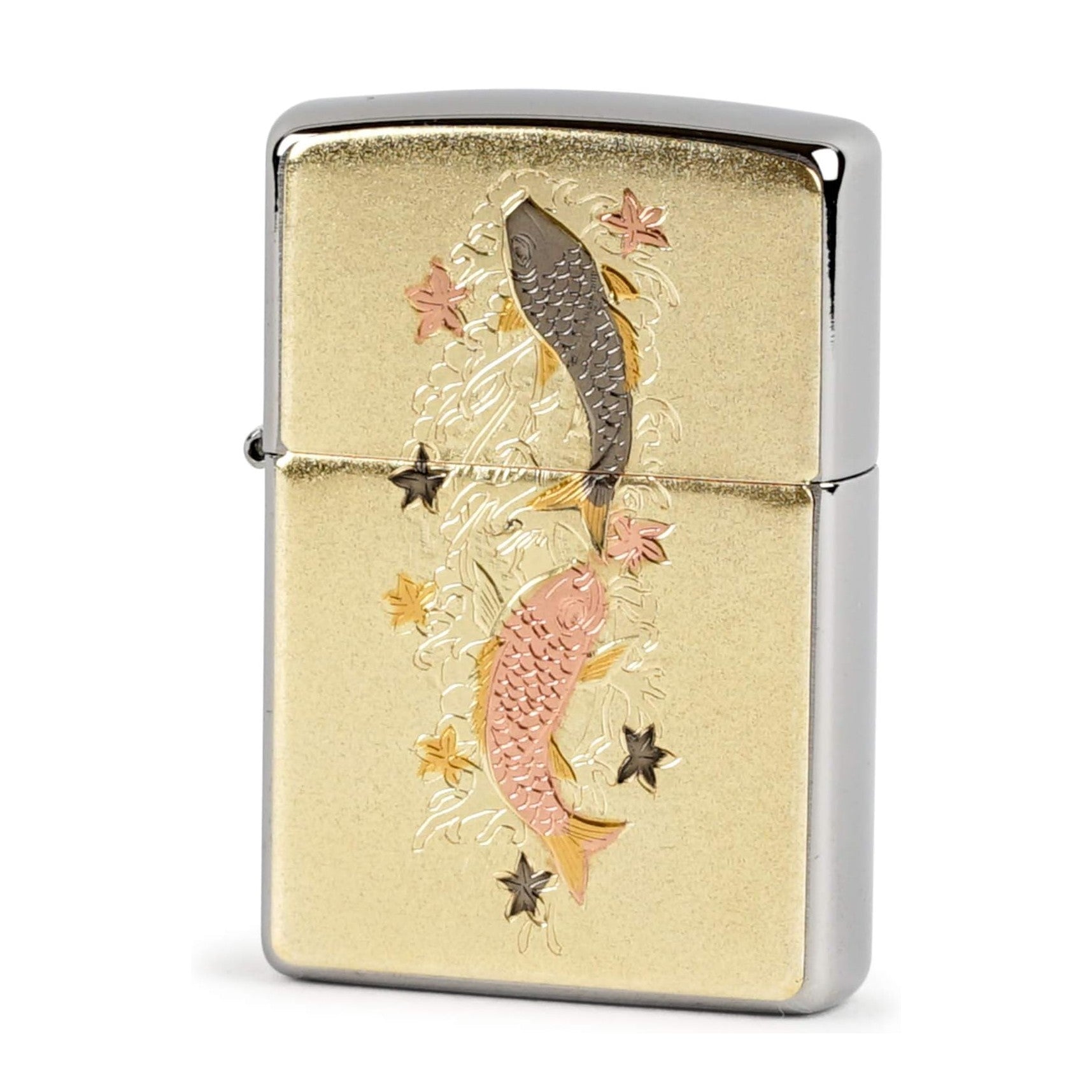 Zippo 電気鋳造鯉カップル