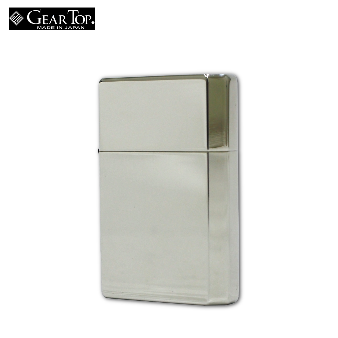 GEAR TOP GT1-01 Nickel Mirror Oil Lighter | GT-ARM Made in Japan