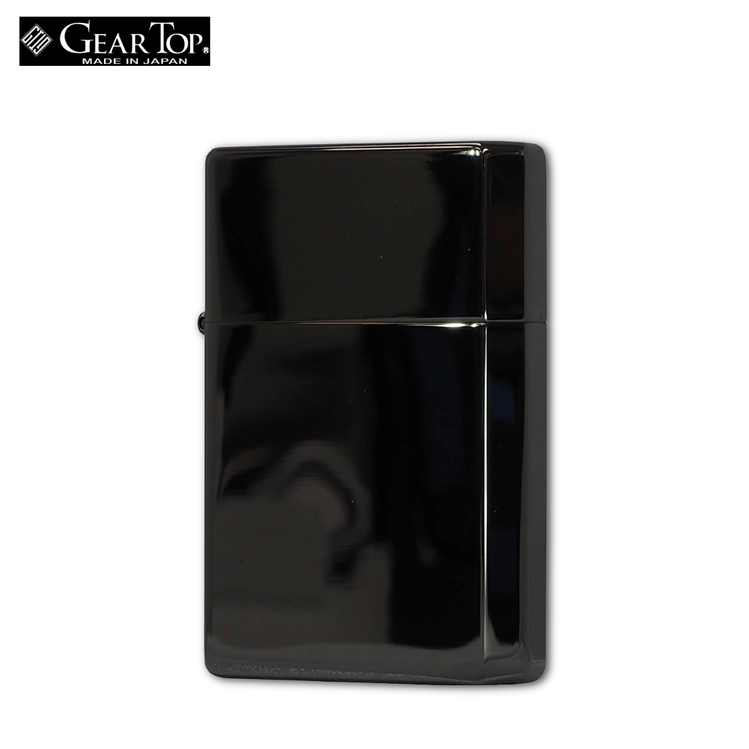 GEAR TOP GT1-04 Black Nickel Mirror Oil Lighter | GT-ARM Made in Japan