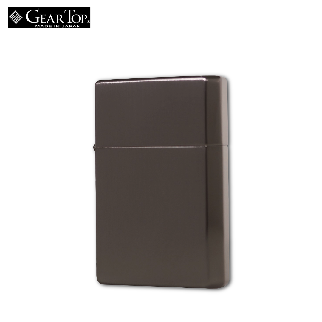 GEAR TOP GT1-05 Black Nickel Satin Oil Lighter | GT-ARM Made in Japan