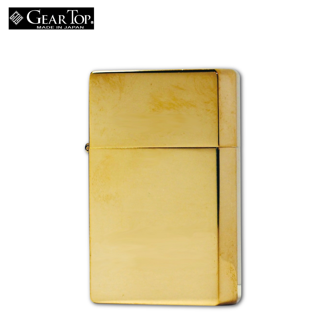 GEAR TOP GT1-07 Brass Mirror Oil Lighter | GT-ARM Made in Japan