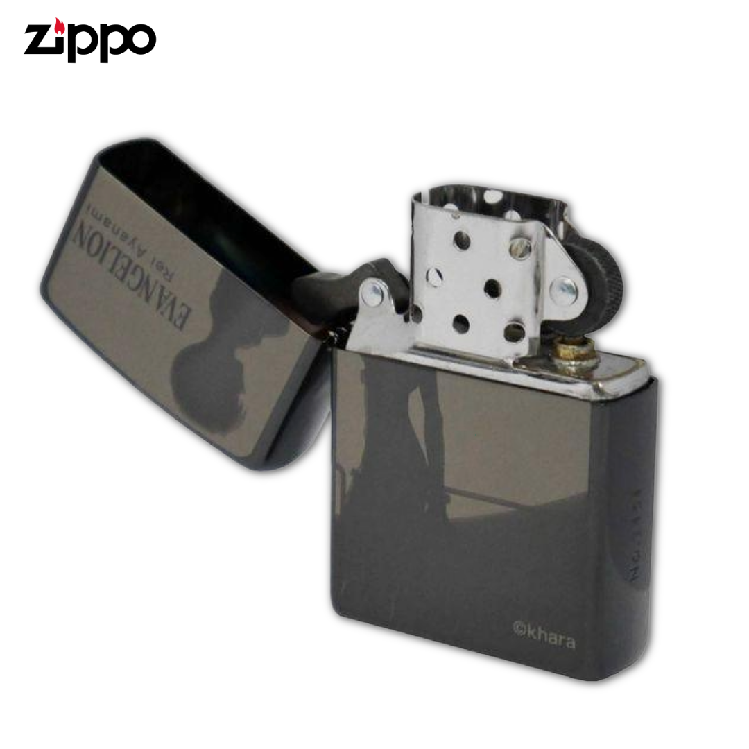 ZIPPO Evangelion: New Theatrical Edition - Rei Ayanami with Moon (Black Titanium Coating)
