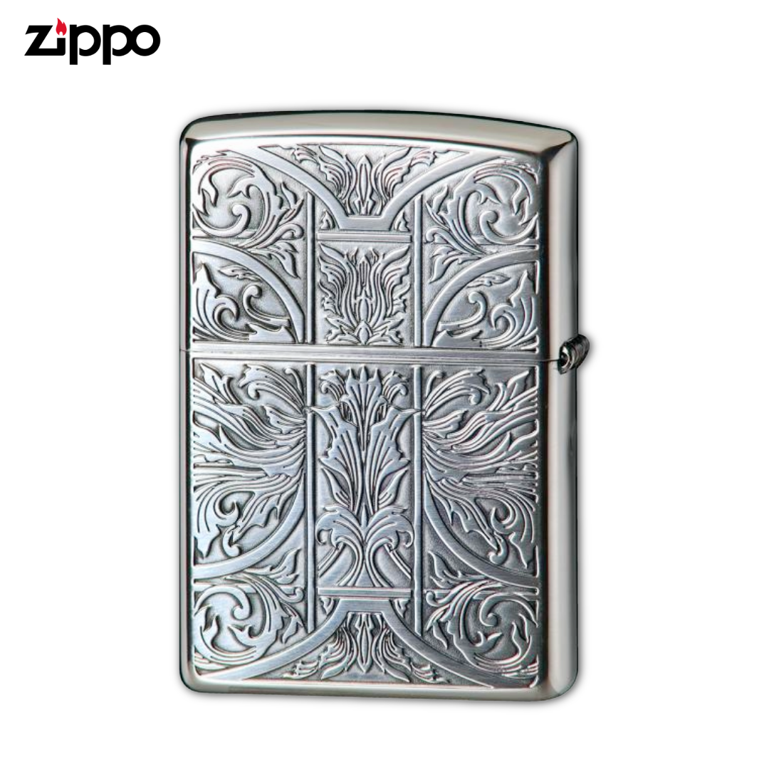 ZIPPO CREST 2SI-IFRIT Ifrit Silver Lighter – Flame Demon Emblem Windproof Zippo
