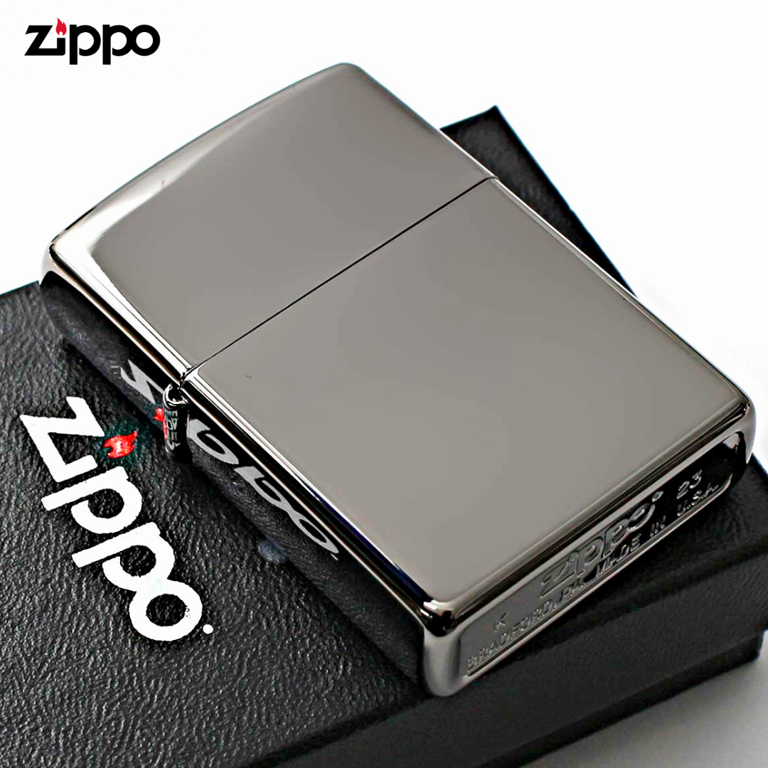 Zippo 150 Black Ice PVD Lighter | High-Gloss Finish