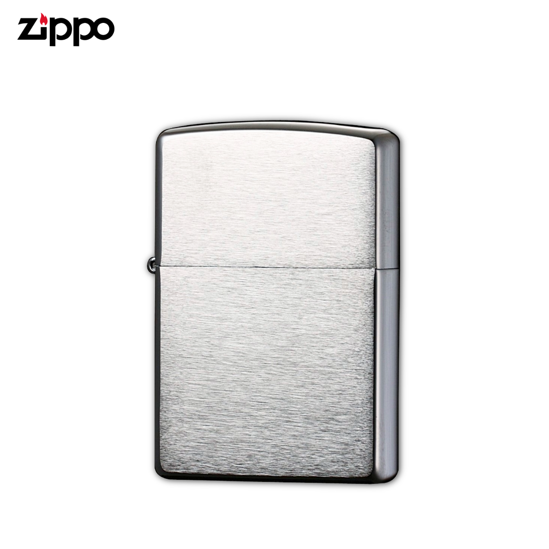 Zippo 200 Brushed Chrome Lighter | Classic Hairline Finish