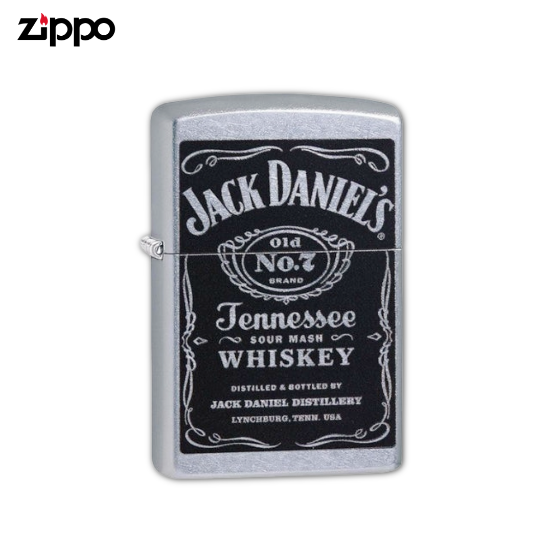 Zippo 24779 Jack Daniel's Old No. 7 Label Lighter | Street Chrome