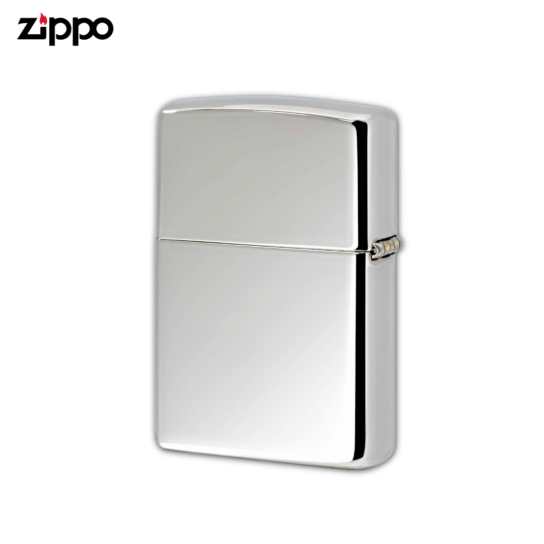 Zippo 250 High Polish Chrome Lighter | Mirror Finish Plain Case