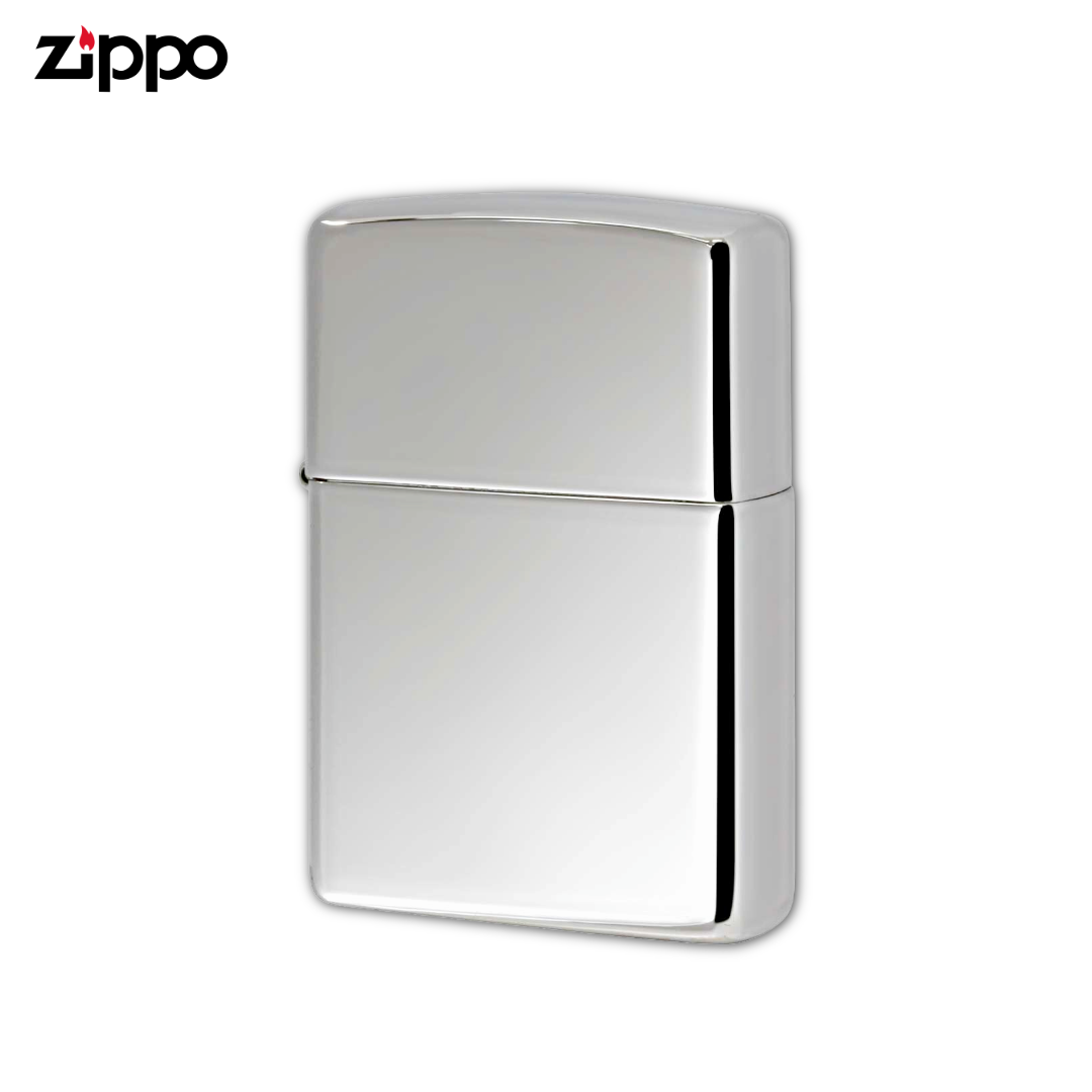 Zippo 250 High Polish Chrome Lighter | Mirror Finish Plain Case