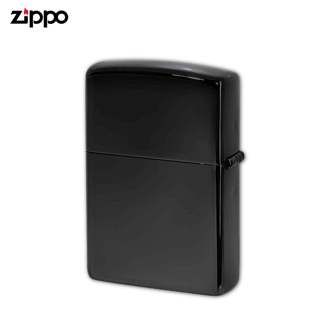 Zippo 2CM-2 Cross Metal Black Nickel Lighter | Etching & Metal Emblem