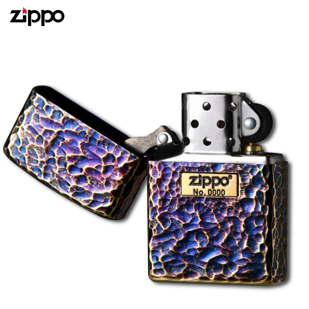 Zippo Armor 162GI-Z5HAMMER ハンマー仕上げ金メッキライター – 5面仕上げ