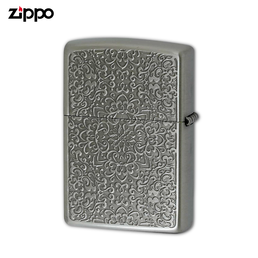 Zippo インフィニティ アンティークニッケルライター – 日本彫刻 防風 コレクターズジッポー