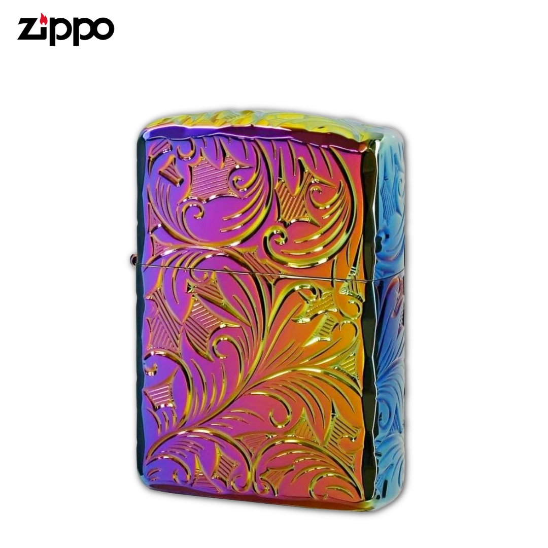 【廃番】Zippo アラベスク 5NC-LEAF 5 レインボー