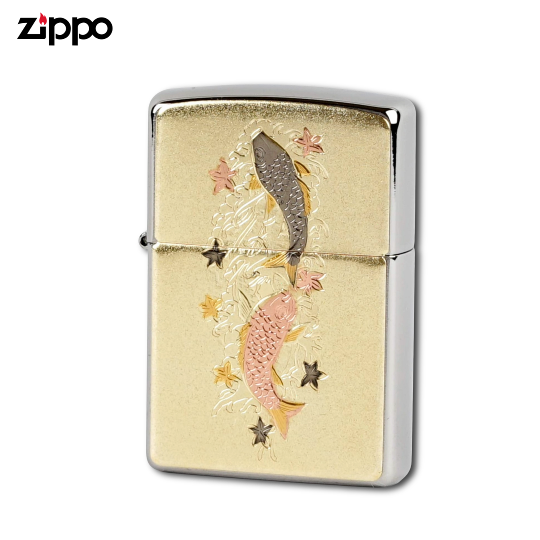 Zippo Electroforming Koi Couple