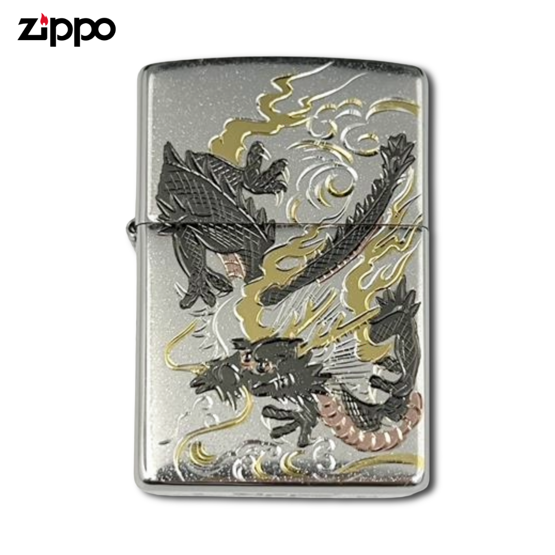 ZIPPO 電鋳板 龍 ドラゴン 2 日本の美術ライター – 伝統工芸 ジッポー