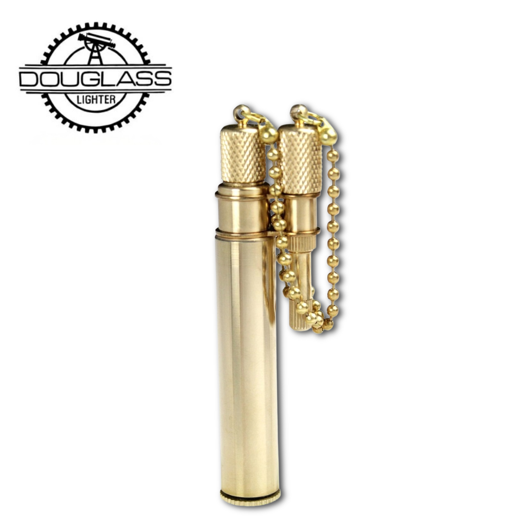 NEO by DOUGLASS No.2 Japanese Brass Oil Lighter | Everyday Water-Resistant Screw Cap – Made in Japan