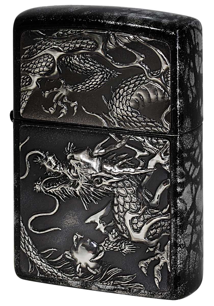 Zippo Rise Metal Dragon Silver