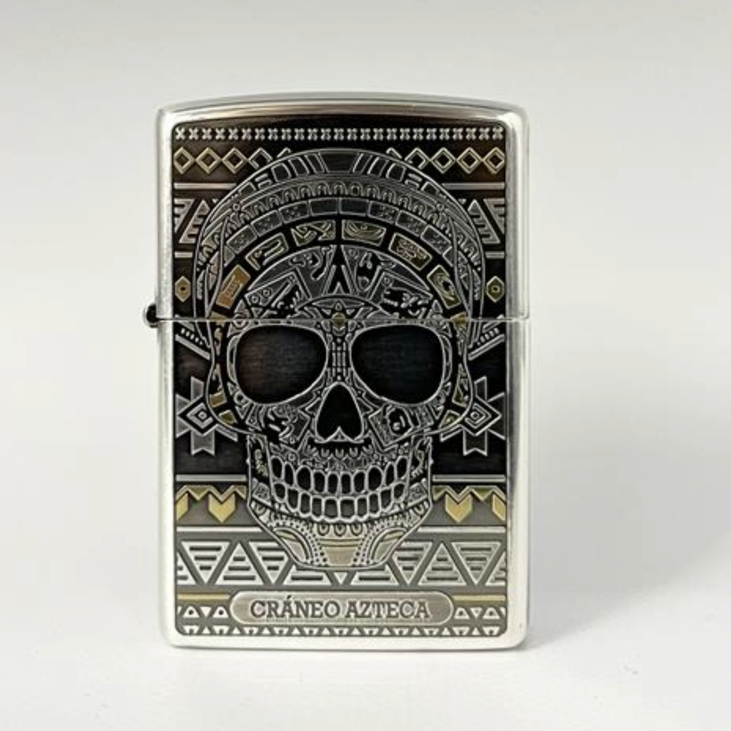 Zippo Aztecah Skull Face
