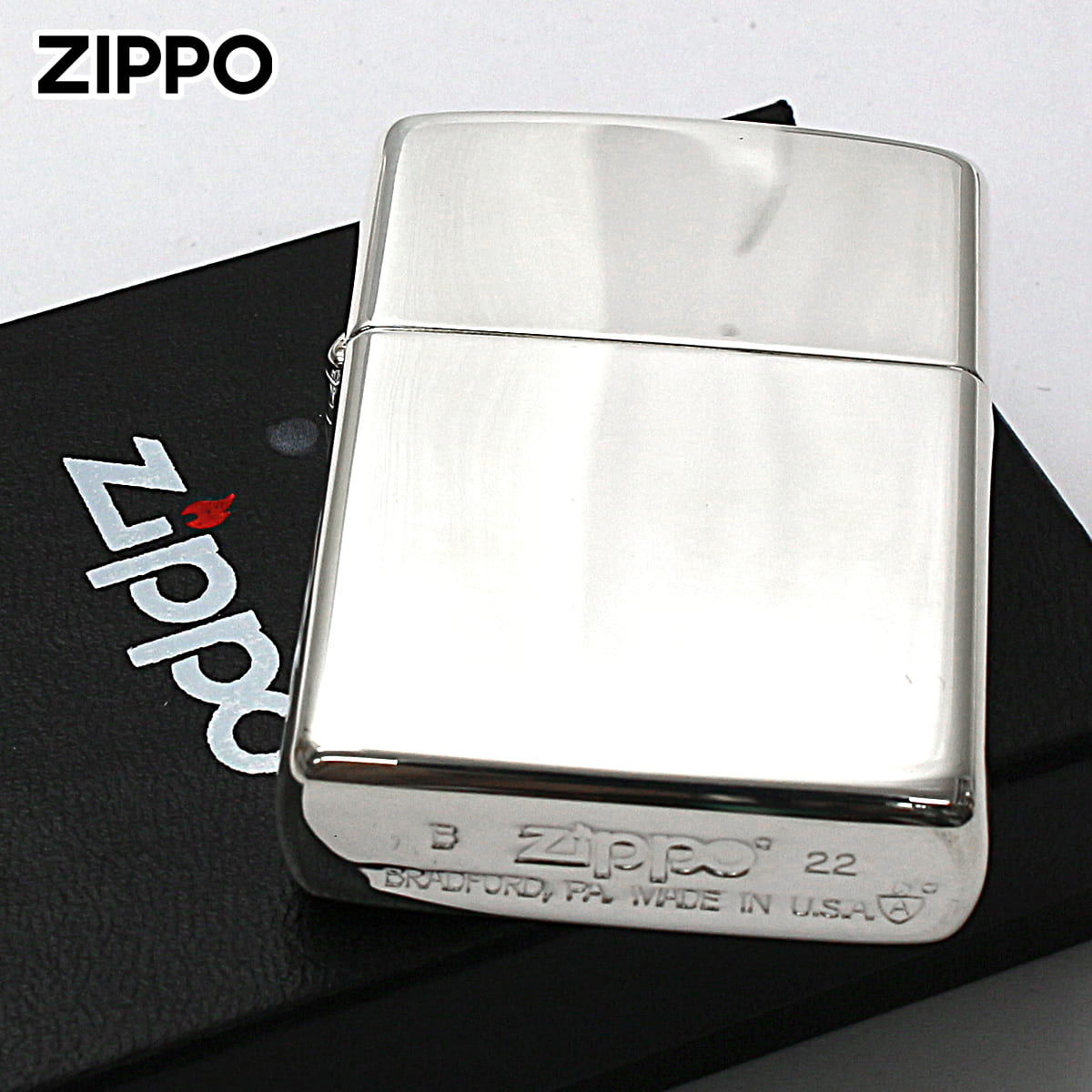 Zippo Armor Case 100μ Silver Plating Mirror Processing Japan Limited